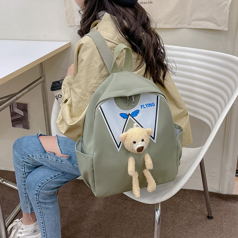 Nueva mochila de Kindergarten hembra Super lindo bebé mochila grande, mediana y pequeña Clase simple mochila Linda mochila muñeca de captura