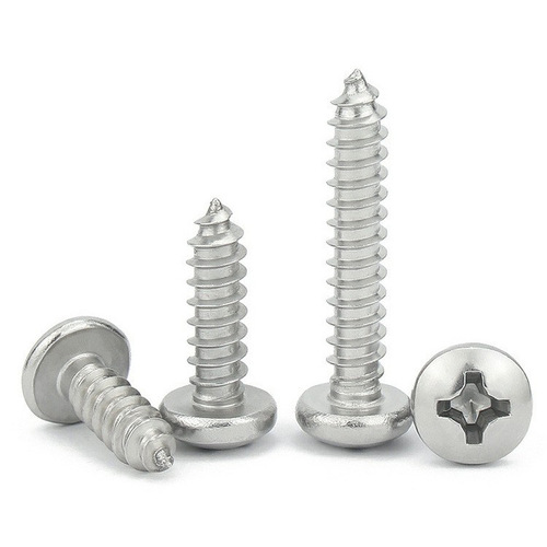 304 stainless steel cross pan head self-tapping screws M1-M6.3 round head wood screws GB845