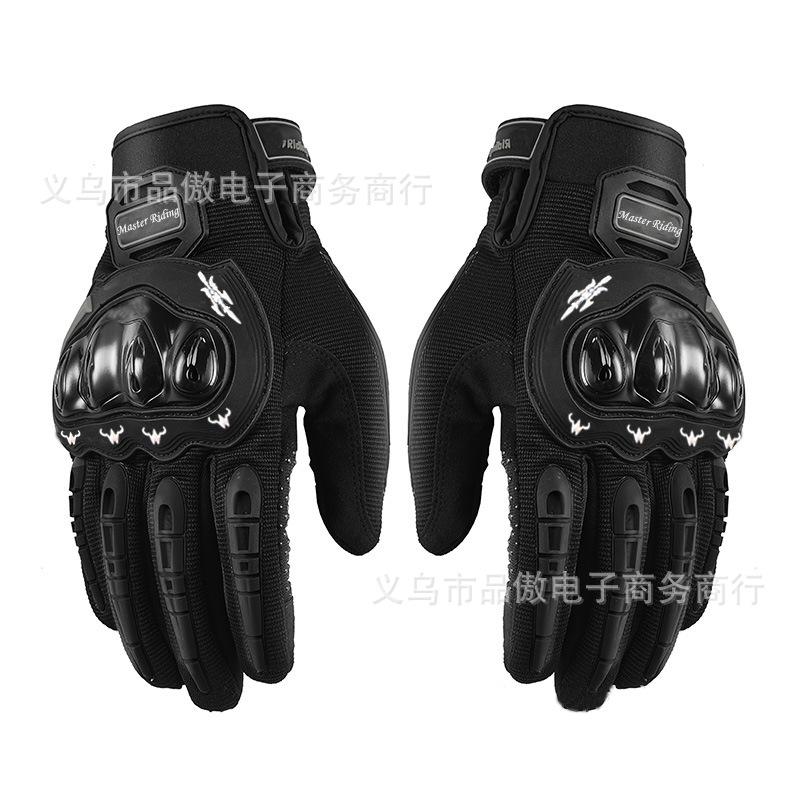 Guantes de pantalla táctil motocicleta caballero todoterreno guantes de dedo completo guantes de protección guantes transpirables
