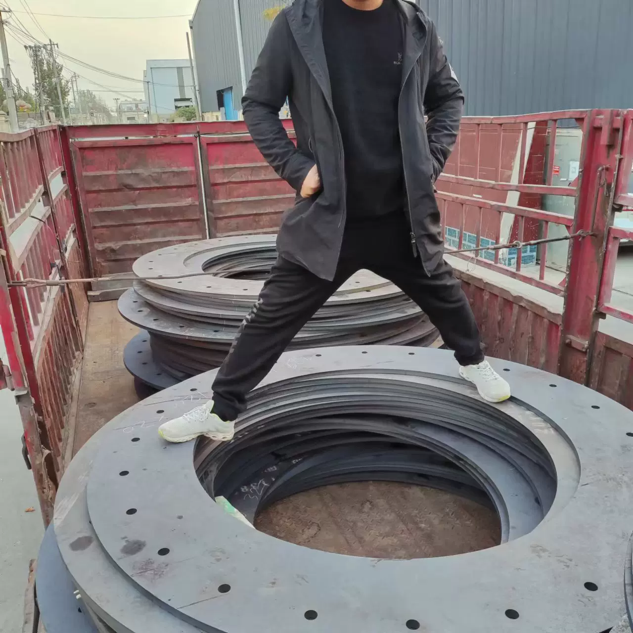 热扩法兰加强圈碳钢法兰环汽车加强圈冲压铁环毛坯封头保护圈