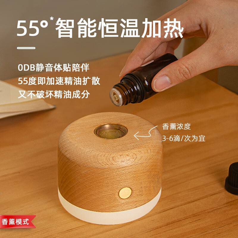 Small Partner Aromatherapy Flip Night Light Warm Light Home usb Charging Bedroom Atmosphere Yoga Room Essential Oil Aromatherapy Light