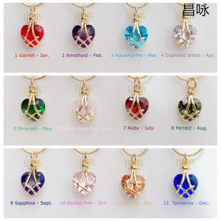 Barbie Diamond Castle Love Necklace Heart-Shaped Lucky Necklace Couple Best Friend Necklace Princess Necklace New Year
