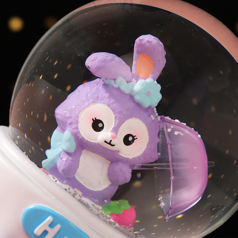 Una variedad de gran automático nieve soplando bola de cristal caja de música japonés caja de música de dibujos animados estudiante niños regalo de cumpleaños