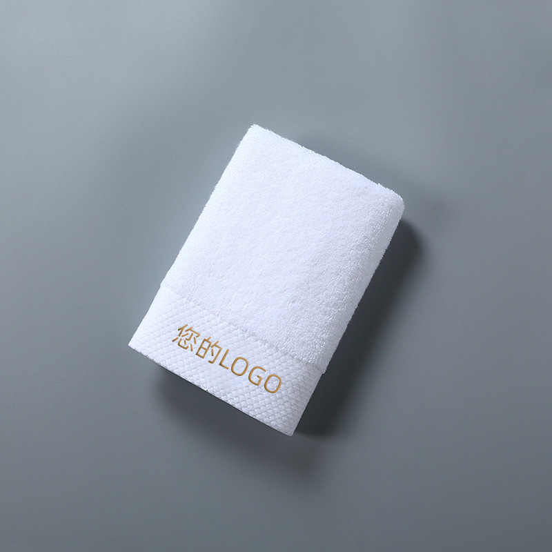 Toallas de hotel de algodón puro, toalla facial para hostales de cinco estrellas, blanca, totalmente de algodón, gruesa, toalla de baño de hotel al por mayor de alta calidad