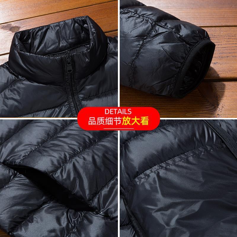 Chaqueta de algodón acolchado ligero para hombres cortos 2023 Otoño e Invierno Nuevo estilo coreano de moda guapo collar de pie chaqueta juvenil