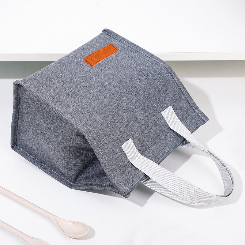 Nuevos productos transfronterizos bolsas de almuerzo de gran capacidad simple bolsas de almuerzo portátiles bolsas de almuerzo bolsas de aislamiento térmico velcro comercio exterior