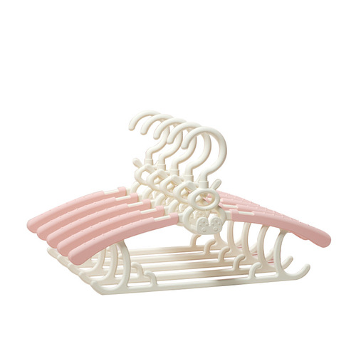 Children's clothes hanger and trouser rack, baby's special clothes hanger, children's newborn telescopic clothes drying rack, home hanging clothes and trouser clips