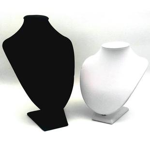 High-end suede model jewelry rack neck model portrait neck jewelry necklace display props jewelry display stand