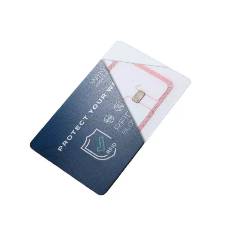防盗刷阻隔卡rfid屏蔽卡  rfid blocking card 屏蔽卡