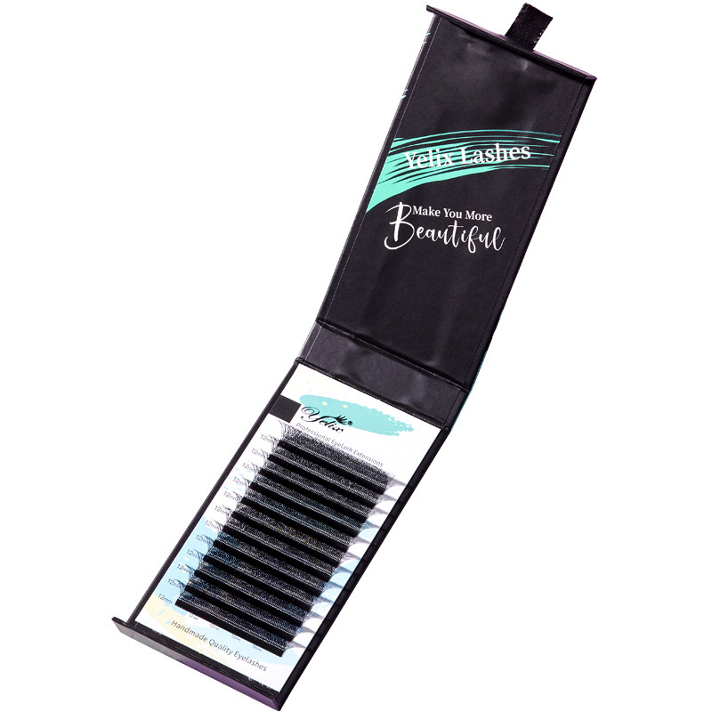 Fábrica de pestañas falsas en forma de W, injerto de doble párpado de floración 6D, doble capa de trébol al por mayor