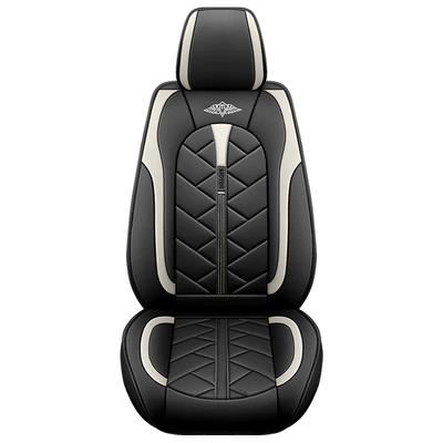 Universal seat cover Summer Full-Cover Seat Cover, Ventilated - front-row-single-seat-black-white-a-complete-set-of-five-seats