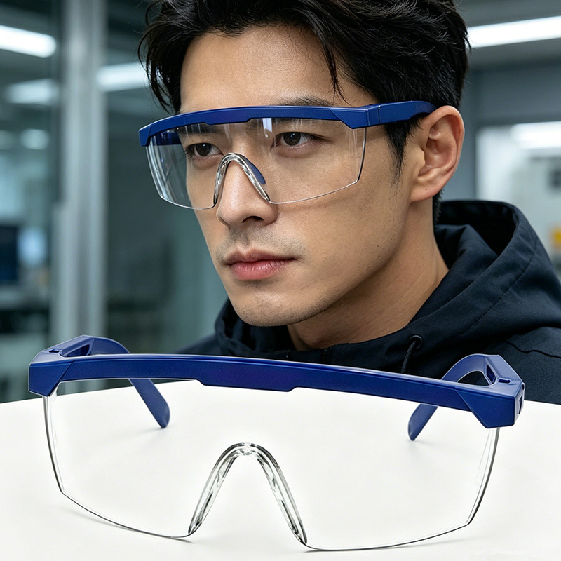 Protective Goggles, Windproof Goggles, Stretch-Leg Goggles, Anti-Impact, Anti-Splash, Labor Protection, Welding and Cycling Glasses