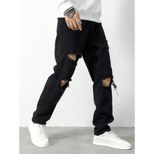 U 27207 Distressed skinny hip-hop jeans �ƶ���������ţ�п�