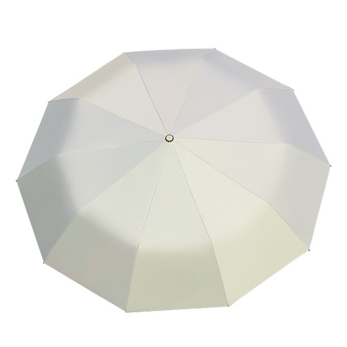 New-style ring-lock umbrella, extra-large size, wind-resistant and durable, double-person 10-rib folding umbrella—windproof, black-coated, all-weather (sunny and rainy) umbrella—wholesale.
