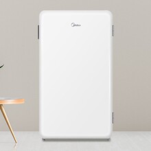 美的小型家用单门复古母乳一级宿舍办公室冷藏迷你客厅冰BC-93MF