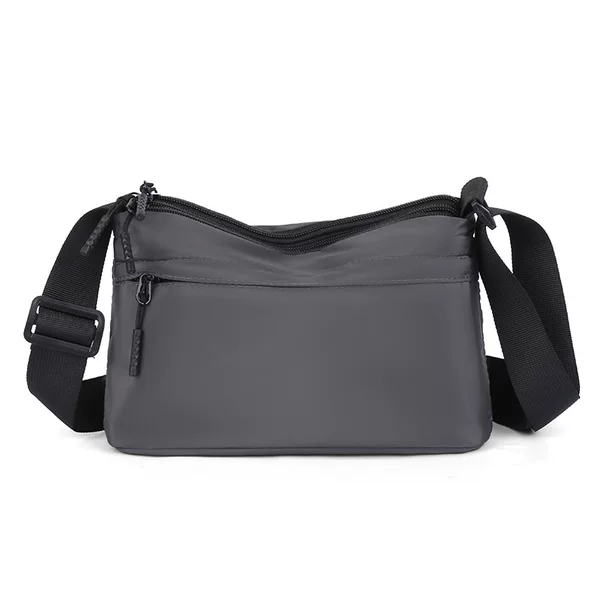 In-Stock New Men's Bag with Trendy Texture, Waterproof Oxford Fabric, Ultra-Light, Multi-Pocket, Large Capacity, Single Shoulder Crossbody Bag