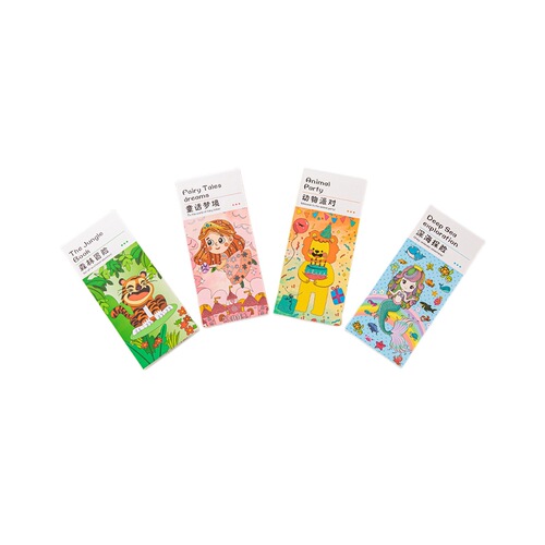Children's watercolor coloring note drawing coloring book comes with pigment drawing water painting book gouache graffiti picture book portable