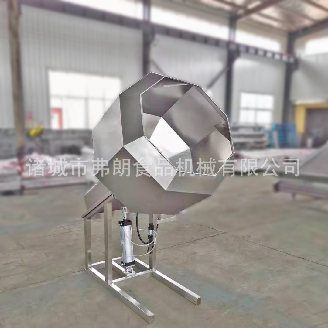 辣椒裹粉拌料机 休闲食品滚筒八角拌料机 锅巴调味拌料机厂家直供