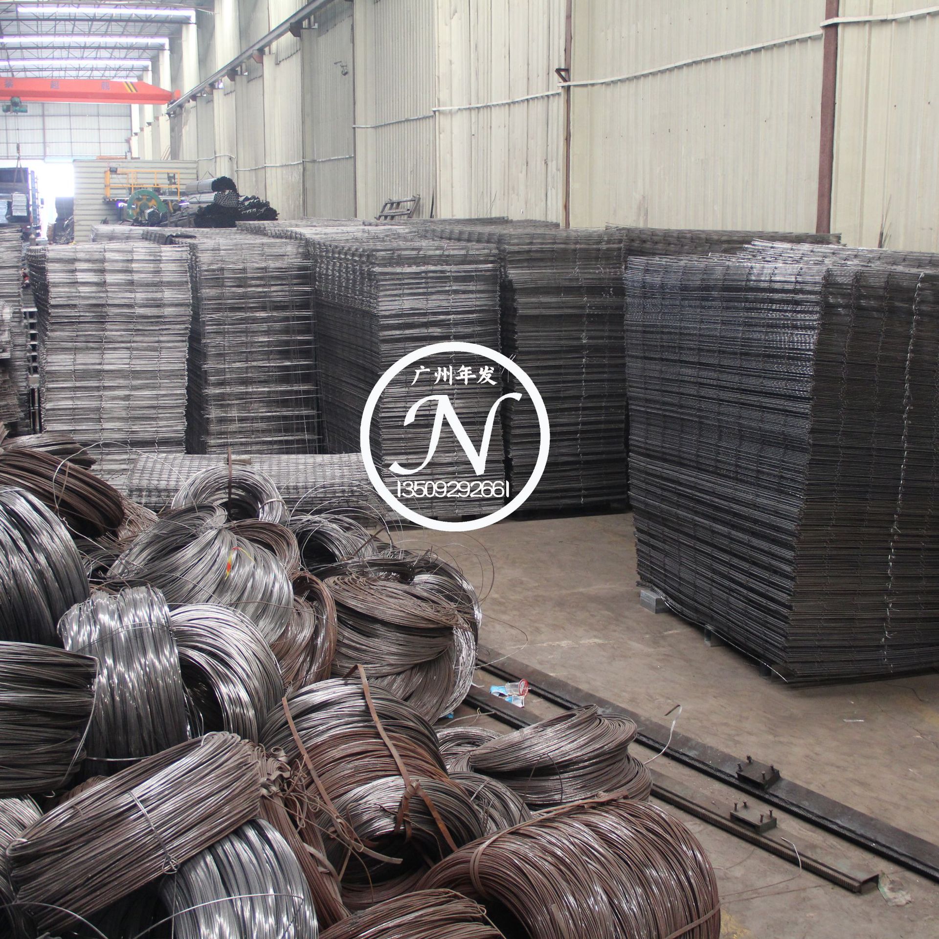 广州深圳碰焊网 建筑工地钢丝网 4厘5厘圆钢网片