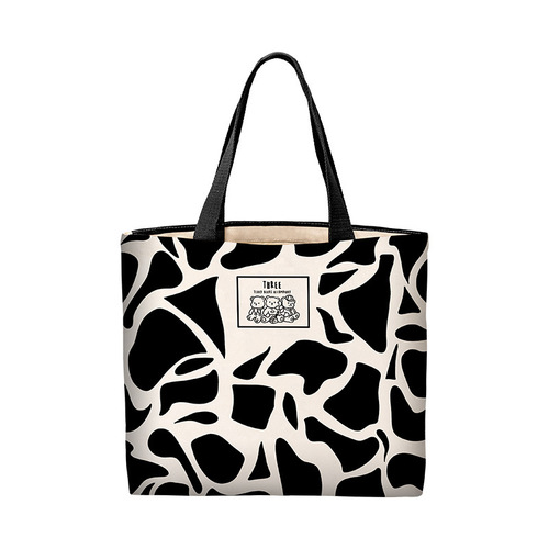 Canvas bag women's large capacity 2024 new shoulder bag original student class versatile shoulder bag handheld tote bag