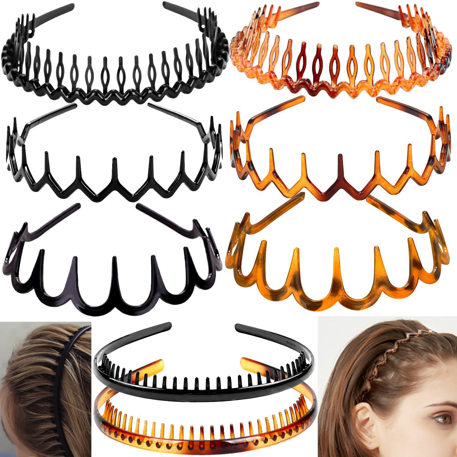 Transfronterizos especiales para el cabello conjunto de cabello estriado brillante toque de cabello para mujeres con dientes de verano antideslizante botón de cabello fruncado invisible