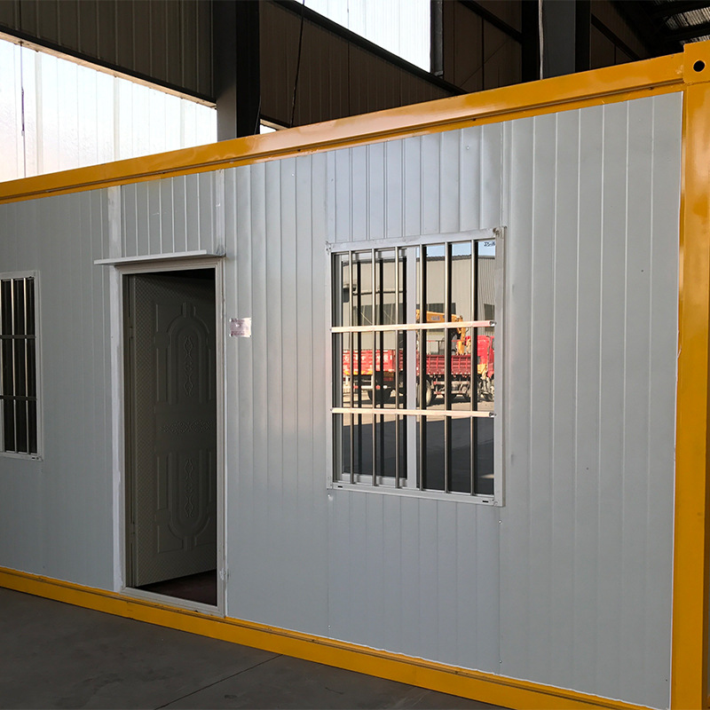 En stock suministro sala de contenedores color placa de acero habitación estructura de acero caja de embalaje sala de estar móvil placa móvil al por mayor