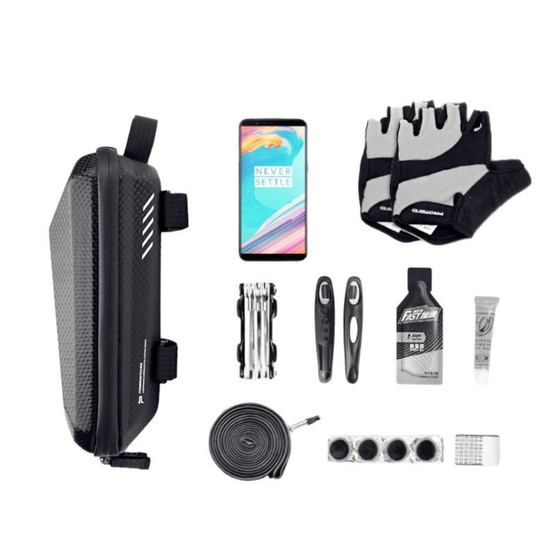 PROMEND bolsa de bicicleta de montaña EVA bolsa de sillín de cáscara dura impermeable bolsa de cola de bicicleta accesorios transfronterizos