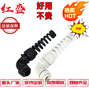 Ulce Certified Pg13.5 Torsion-Resistant Nylon Cable Joint, Anti-Bending Plastic Waterproof Joint, Spring Gland