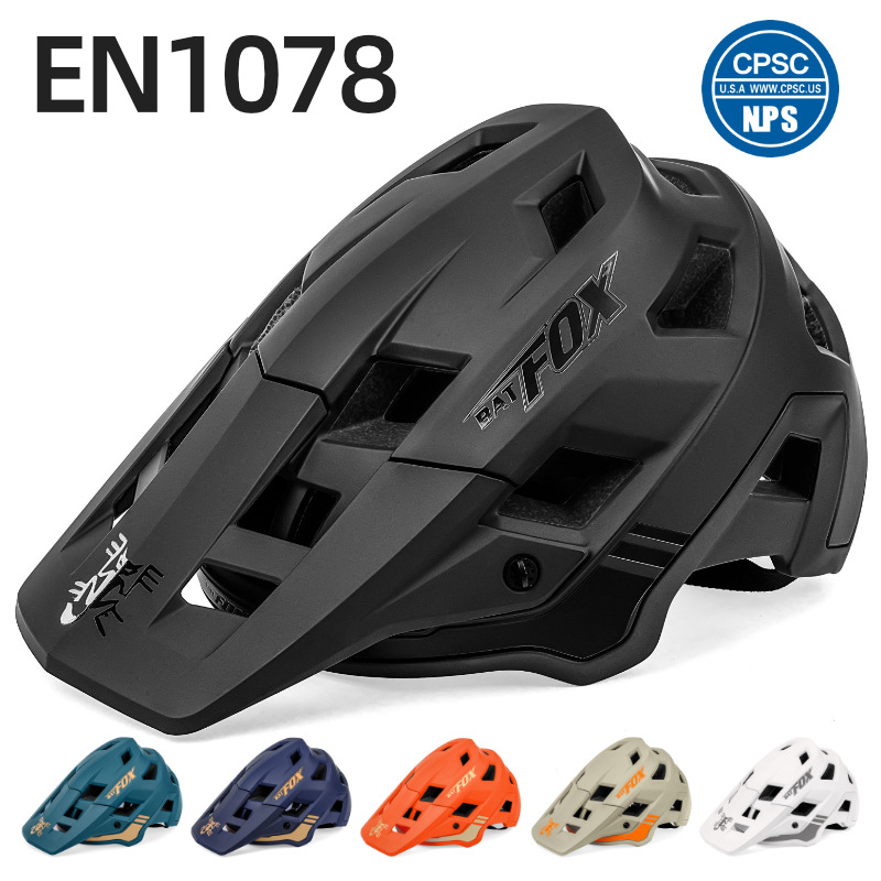 BATFOX bicicleta casco de montar MTB bicicleta de montaña casco de bicicleta moldeado integrado montaña fuera de la carretera casco