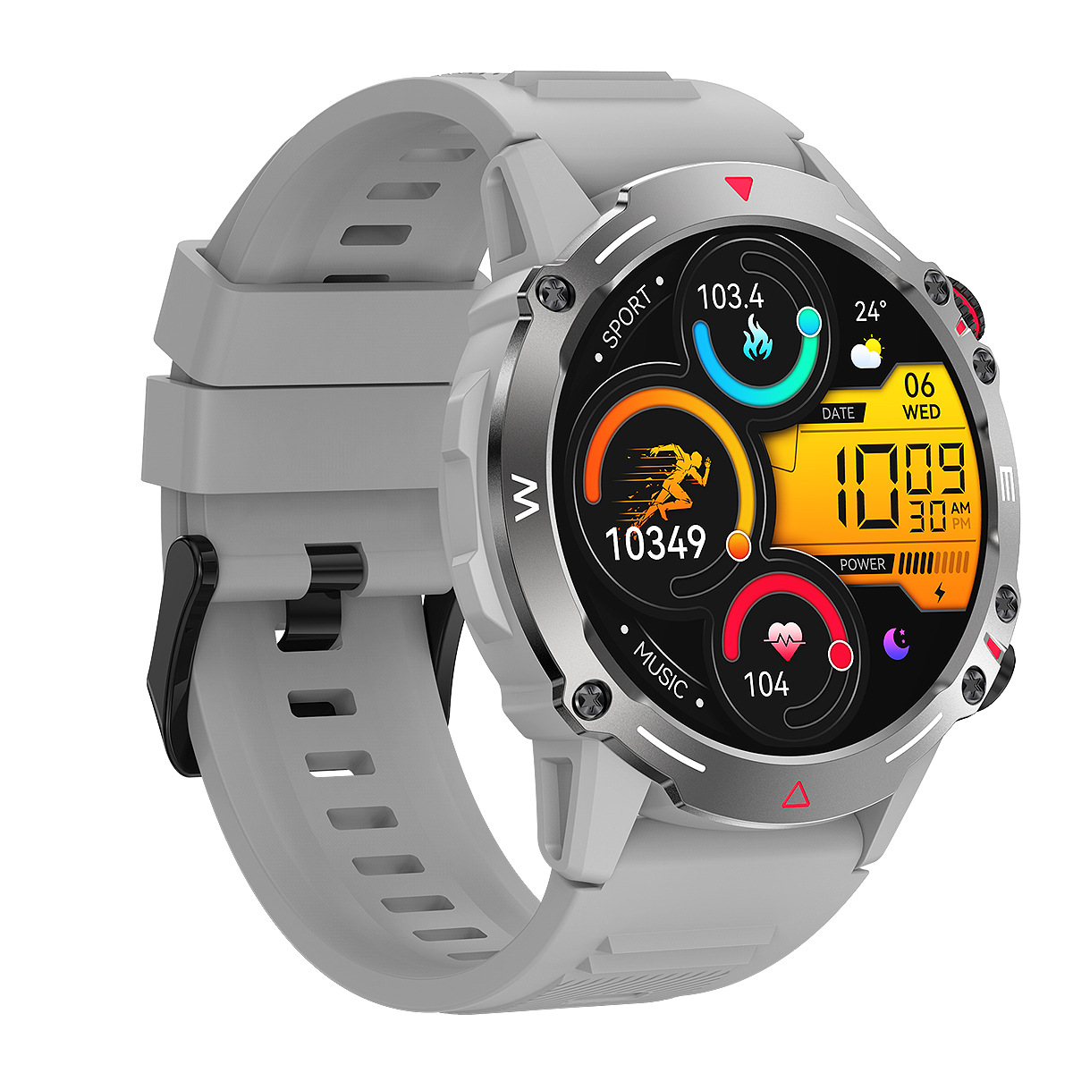 Huaqiang Norte transfronterizo Comercio exterior HK87 reloj inteligente Pantalla de interés siempre brillante contraseña desbloqueo monitoreo Frecuencia Cardíaca calorías NFC