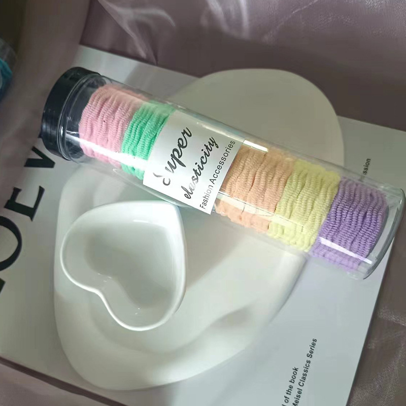 Diadema sin costuras tocado accesorios para el cabello banda para el cabello estilo coreano femenino Cola de Caballo corbata pelo no duele banda de goma elástica pelo cuerda al por mayor