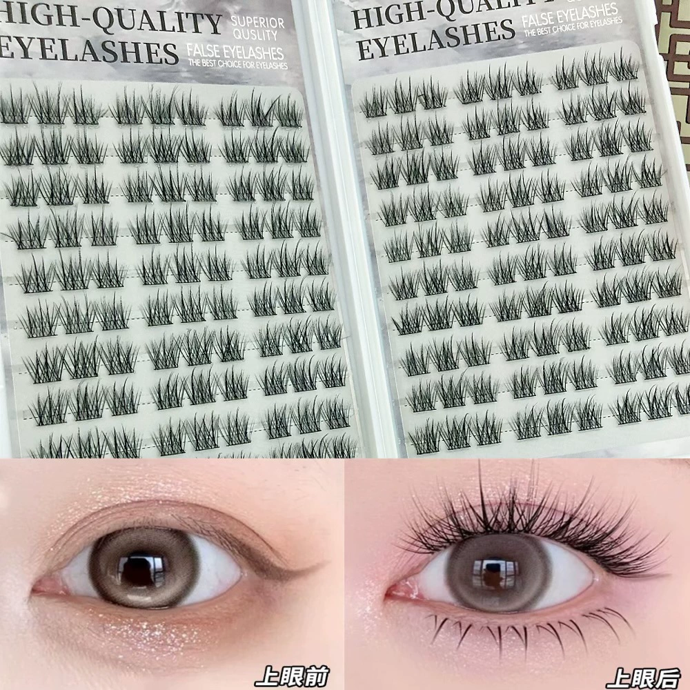 False Eyelashes, mixed capacious sets, custom European style, glue-free options