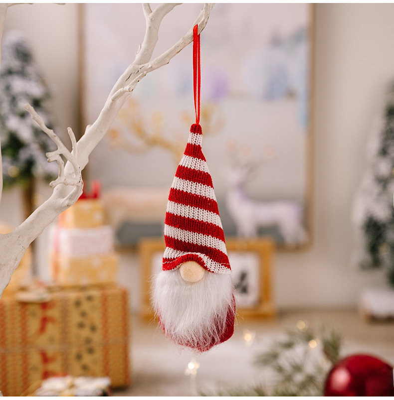 Christmas Gnome Ornament For Tree Hanging Decorations_voghion.com