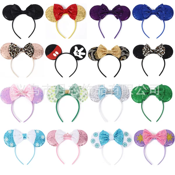 Spot Cross-Border Temu Amazon Headband Ear Wear Amazon Headband Women 2024 New Mickey Headband