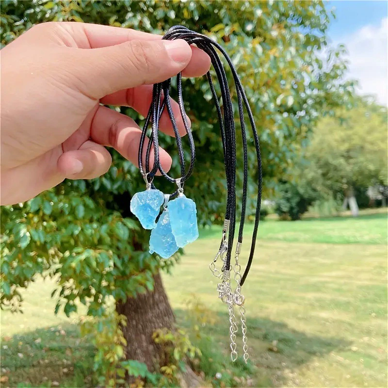 П pendant из органического морского сапфира, украшение к Дню матери, с камнем, подарок на день рождения