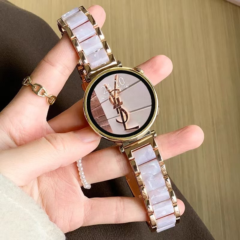 For Huawei watchgt4/5 Strap Metal Resin 41mm Watch watch4 Watch Strap gt3 Women Summer 2