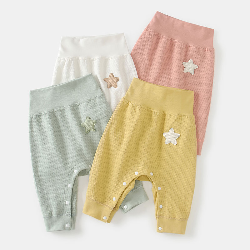 Baby's Pants Open Crotch Pants High Waist Belly Pants Spring and Autumn Cotton Inner Wear Free Big Butt Pants