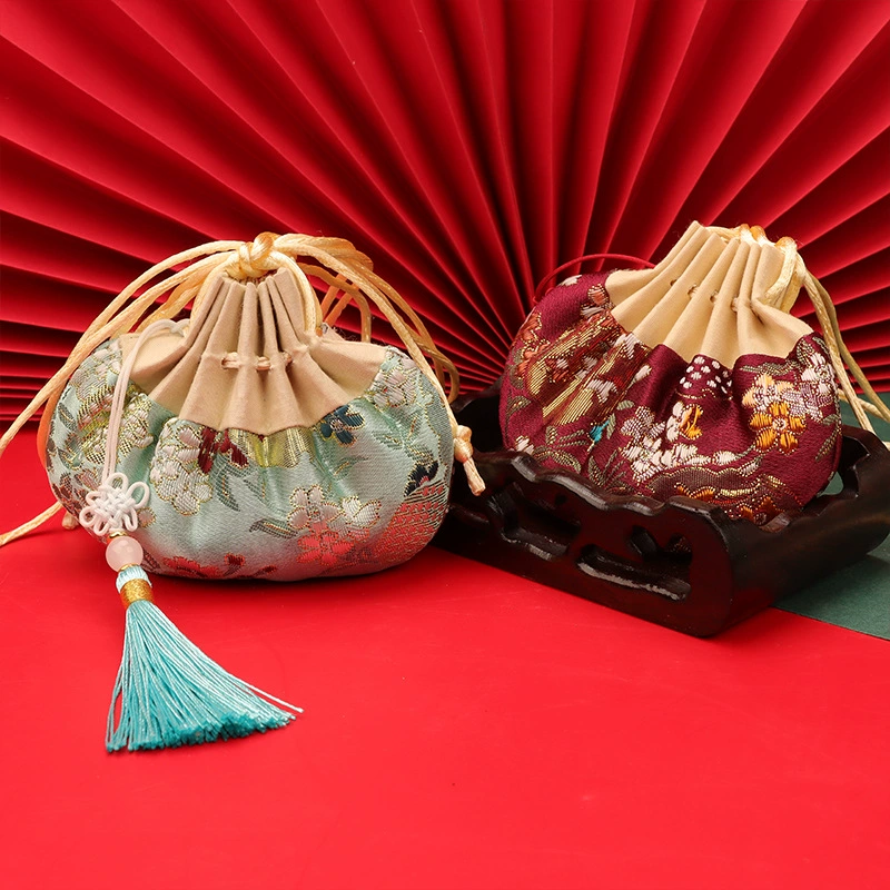 Ароматизированный мешочек, мешочек для ханьфу, пустой мешочек, декор в китайском стиле, древний стиль ханьфу, портативное средство от комаров, мешочек с золотой нитью, День девятого сентября