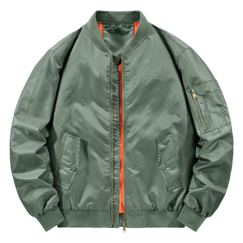 2023 nueva transfronteriza AliExpress Amazon primavera y otoño de cuello alto chaqueta de los hombres de la Fuerza Aérea una MA-1 chaqueta piloto