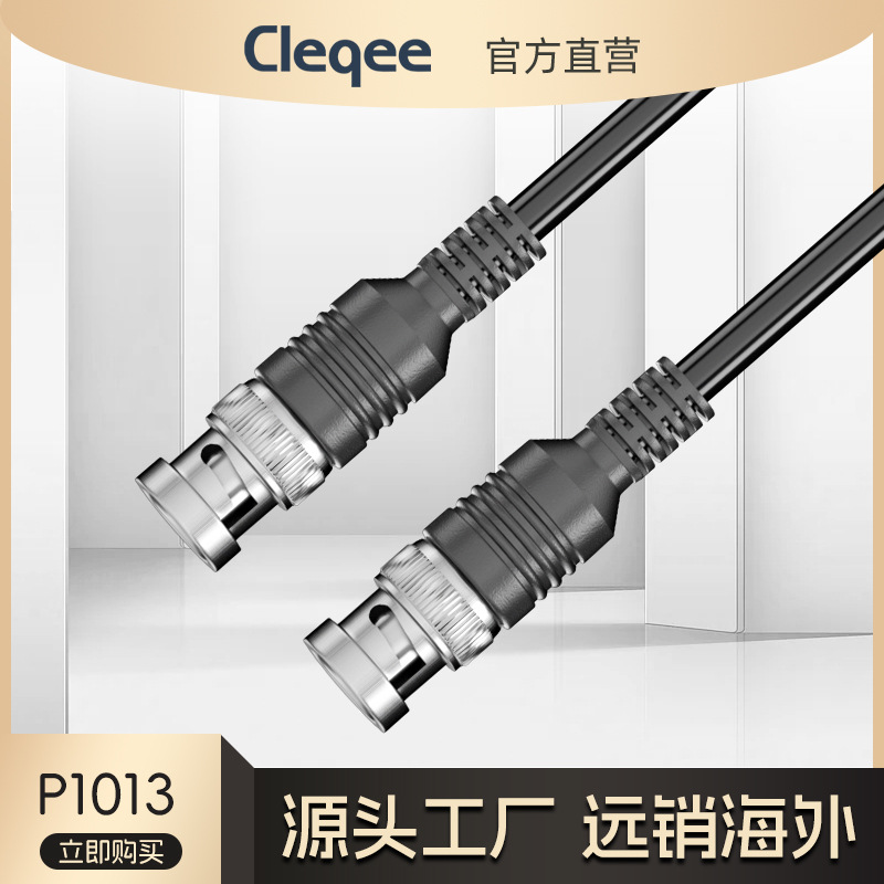 P1013BNC-BNC示波器探头Q9信号源测试线Q9直通线配标色圈1米-5米