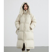 2025年新款冬季泡芙柔软棉服女中长款过膝大被子加厚保暖宽松外套