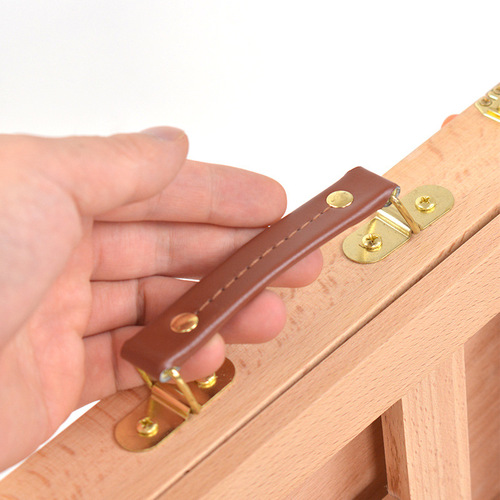 Desktop solid wood desktop easel art single-layer drawer red beech desktop easel painting box children's sketch easel