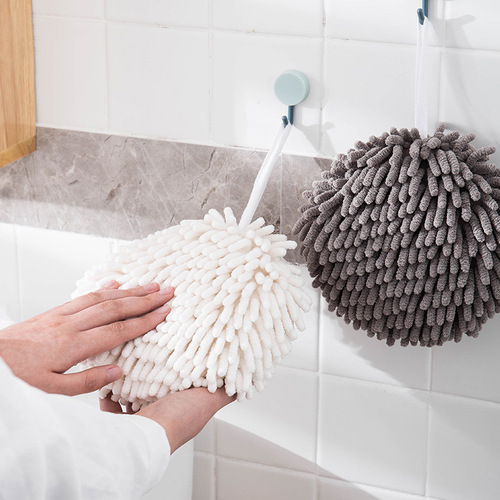 Scandinavian Snowflake Terry Towel Absorbent Hand Towel Thick Kitchen Quick Dry Towel Hand Towel Bathroom Wall Mounted Hand Towel