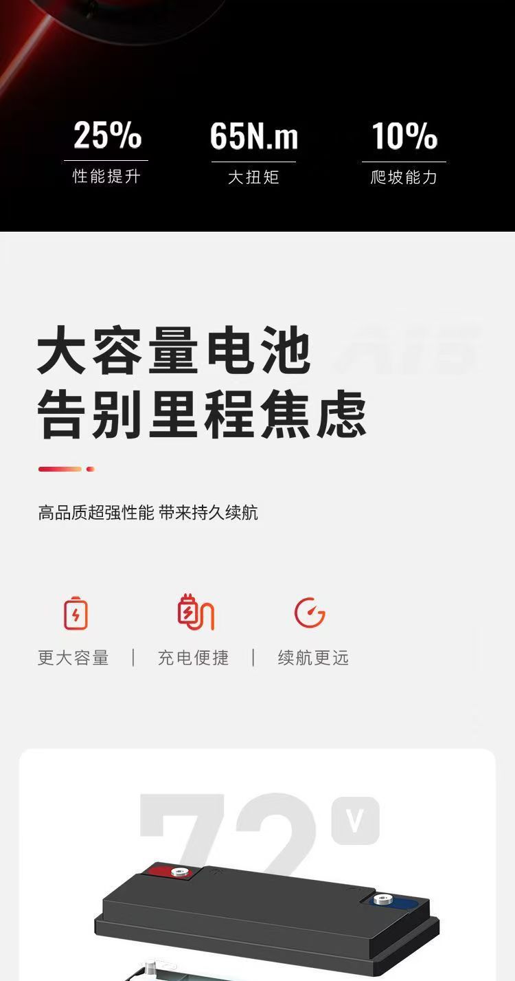 Xiaojiu Electric Scooter 60V72V Electric Motorcycle with Battery Swapping Capability, Electric Scooter for Commuting, Battery-Powered Vehicle, Special Electric Scooter for Delivery