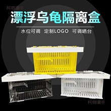 乌龟漂浮隔离盒鱼缸亚克力孵化箱多功能黑龟苗发色双格繁殖麦太保