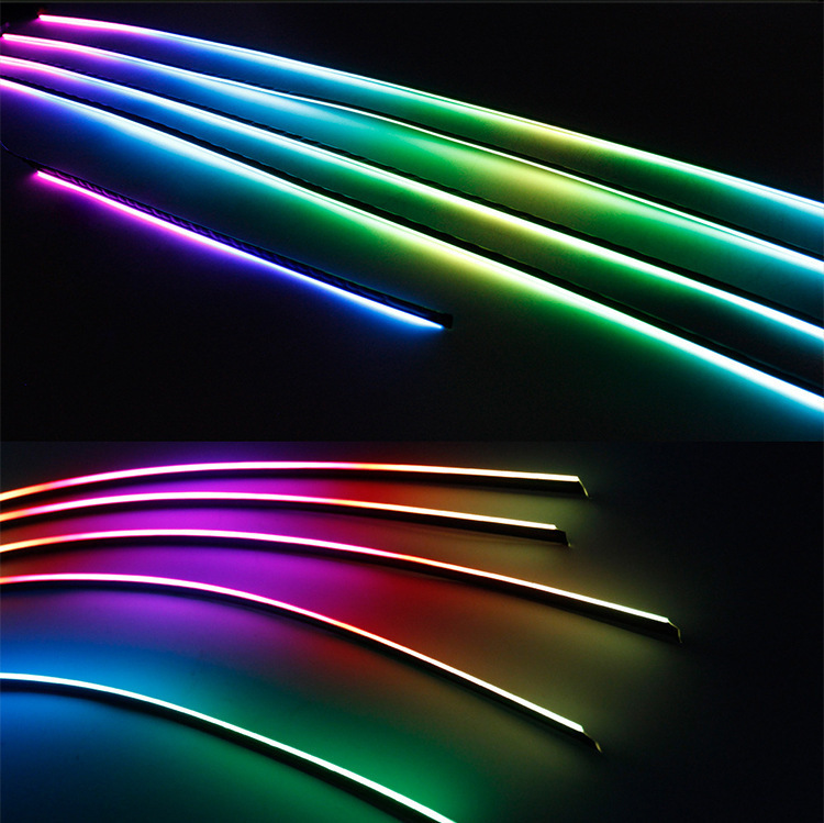 Universal Car Hidden Symphony No-Cut Wire App Dual-Control Interior Ambient Light Led Car Ambient Light