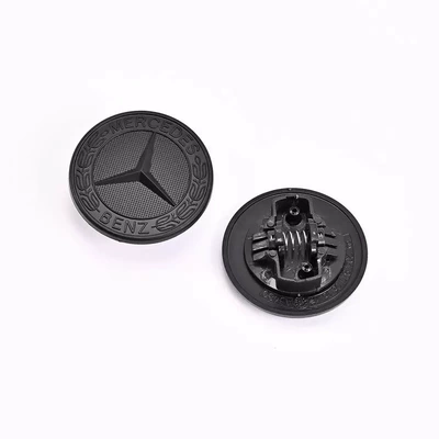 Glk Cla Cls Hood Flat – Car logo - cover-matte-black-wheat-ears