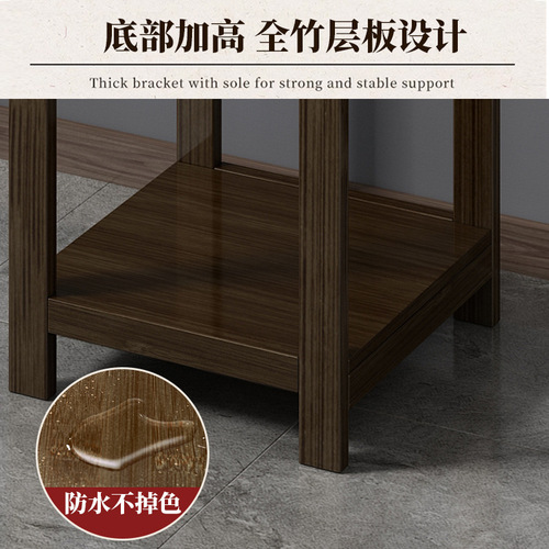 New Chinese style flower rack storage rack floor-standing indoor living room decorative ornaments flower table solid wood multi-layer succulent flower pot rack