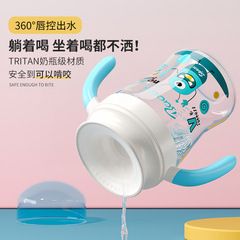 現物TRITAN材質口カップ360 ° 口カップ開放カップ1歳以上学飲カップ魚雷カップ