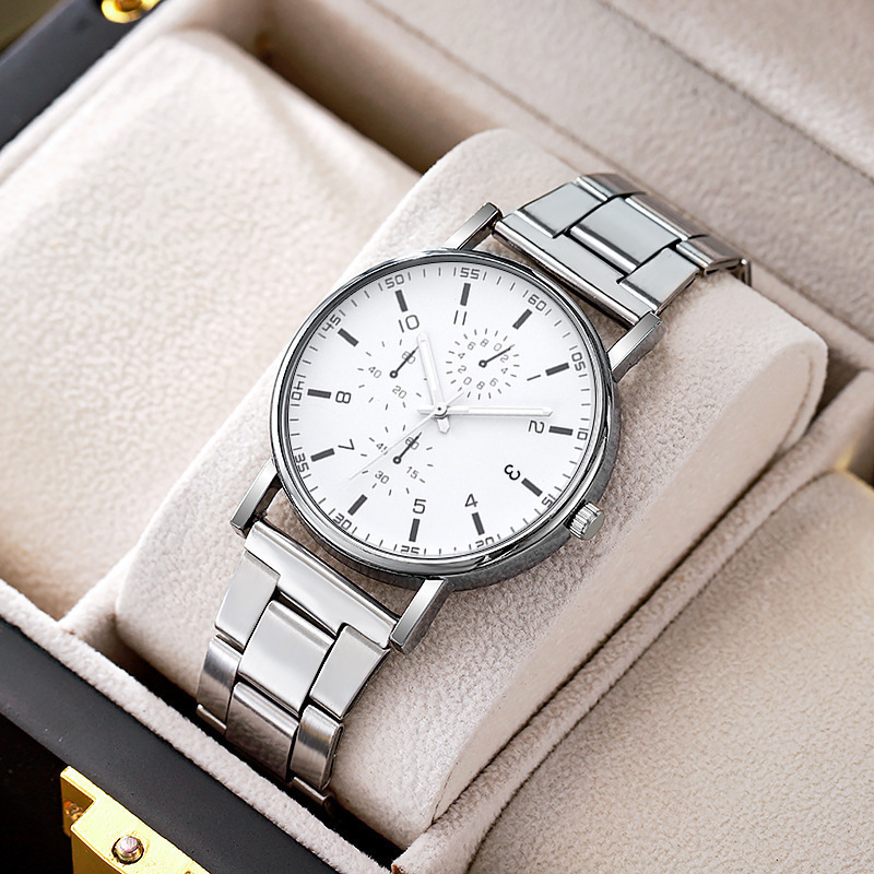 メーカー直営シンプルwatch安いプレゼント腕時計卸売り _ 合金帯石英腕時計男性ビジネススーツ|undefined